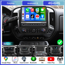 For 2014-2018 Chevrolet Silverado GMC Sierra Carplay Android 13 Car Stereo Radio