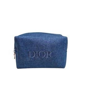 Dior Denim Zipper Makeup Pouch 6X4X3 Limited Edition 2024 - Bild 1 von 11