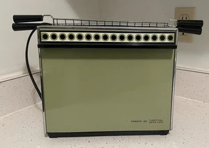 Vintage PRESTO VERTICAL Fleischbräter Toaster grün 70’s elektrisch Modell PT-19B - Bild 1 von 13