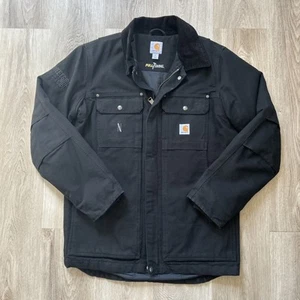 Giacca Carhartt uomo piccola full swing nera tela cappotto lavoro Thinsulate LOGHI - Foto 1 di 13