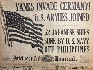 WW2 US Army Invade Germany 1944 Philippines 52 Japanese Ships Sunk-Lancaster PA - Picture 1 of 13