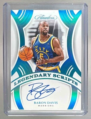 Baron Davis 2024 Panini Flawless #13 Platinum Legendary Scripts Auto 1/1 - Image 1 of 3