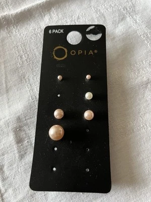 Perlenohrringe/Ohrstecker Modeschmuck/Ohrringe Perle Weiss Rosé Ohrschmuck !NEU! - Bild 1 von 2