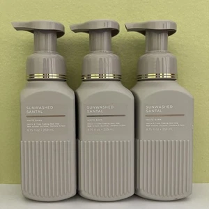 (3) Bath & Body Works White Barn SUNWASHED SANTAL Gentle Foaming Hand Soap NEW - Picture 1 of 1