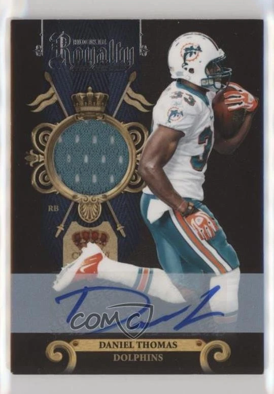 2011 Crown Royale Rookie Royalty Materials Signatures /100 Daniel Thomas Auto RC - Image 1 of 2