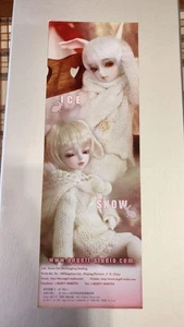 Angeli Studio Ice Snow Rabbit Ear Doll Super Dollfie Black Hair - Picture 1 of 13