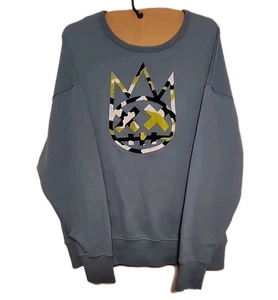 Cult Of Individuality Sweatshirt Herren XXXL Pullover Blau Rundhals Fuzzy Logo - Bild 1 von 6