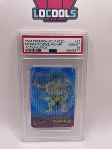 PSA 10 2004 Pokémon Tarjeta de Acción Machop - Machamp Lenticular Pop 1 - Imagen 1 de 2