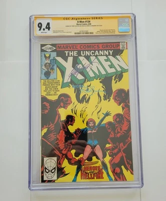 Uncanny X-Men 134 CGC CASI NUEVO 9,4 SS Chris Claremont y Terry Austin Foto 1 de 4