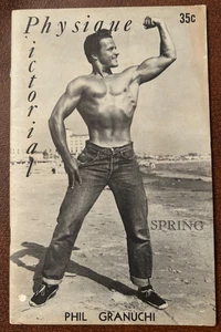 Physique Pictorial V6 N1 Spring 1956 Beefcake Magazine AMG Bob Mizer Gay History - Imagen 1 de 4