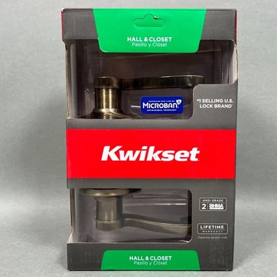 Внутренняя дверная ручка Kwikset 97200-782 Lido для прихожей/шкафа 720LL 5CP новая из старых запасов - Изображение 1 из 4