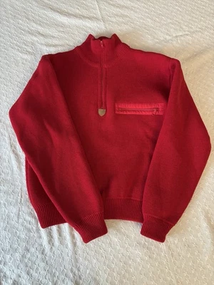 Vtg Y2K 2000s Patagonia 100% Wool Zip Pullover Sweater Jacket Red Womens Sz XS - Image 1 of 4