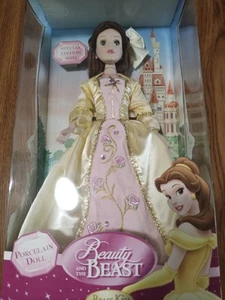 Beauty & The Beast Porcelain BELLE Doll Special Edition Size Brass Key 18" Tall - Picture 1 of 7