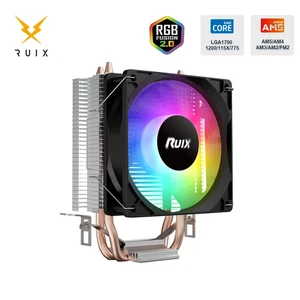 Ruix X2000 Air CPU Cooler 2 Heatpipes RGB Fan Intel 1700 1200 115X AMD AM4 AM5 - Picture 1 of 8