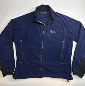 Giacca pile uomo Mountain Hardwear full zip Polartec blu taglia XL - Foto 1 di 8