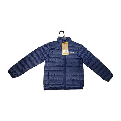 Eddie Bauer Youth Size Medium 7/8 Packable 80% Down Navy Blue  NEW WITH TAGS - Image 1 of 3