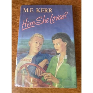 Him She Loves? 1985 M. E. Kerr Romance Television Book - Imagen 1 de 7