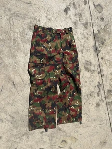 Swiss Alpenflage BDU Pants size 44 68 Camo Camouflage Military Medium X-Short - Picture 1 of 6