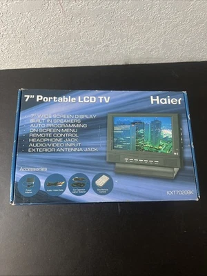 Haier 7" Widescreen Portable LCD TV KXT7020BK Television 📺 Brand New /Free ship - Image 1 of 4