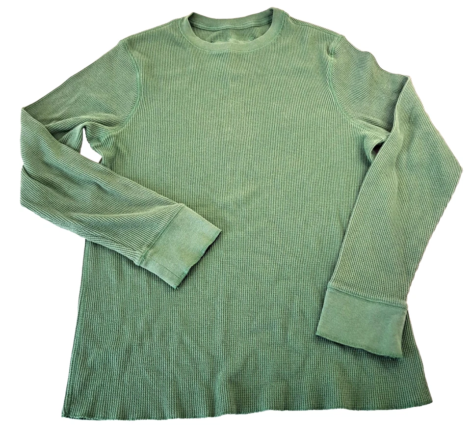 Camisa térmica manga larga Urban Pipeline Boys L capa tejida gofre informal verde Foto 1 de 4