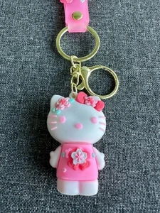 Cute Sanrio Hello Kitty - Pink Sakura Keychain Pendant - Picture 1 of 3