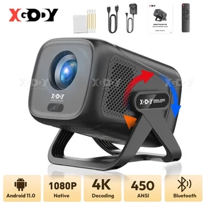 4K Projector 18000LMS 1080P HD 5G WiFi Bluetooth Video Home Theater 135" Display - Picture 1 of 13