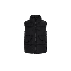(Kids) Stone Island G0123 Crinkle Reps Recycled Nylon Down Vest Black - 24FW - Picture 1 of 2