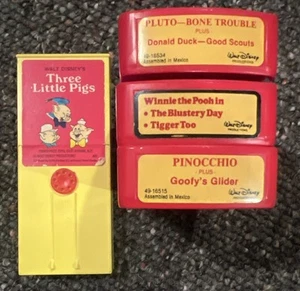 Fisher Price Movie Viewer Movie Disney Three Little Pigs Pluto Winnie The Pooh + - Picture 1 of 5