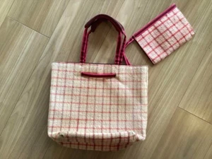 Auth Used VINTAGE MIU MIU Pink Leather Tote bag Excellent Japan Free Shipping - Picture 1 of 8