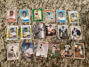 Willie Mays San Francisco Giants 18 Card Lot Topps Baseball Cards HOF Upper Deck - Picture 1 of 1
