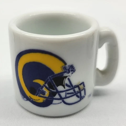 ⭐️ NFL Football St. Louis Rams Ceramic Gumball Mini Coffee Mug - 1.25" Tall Cover