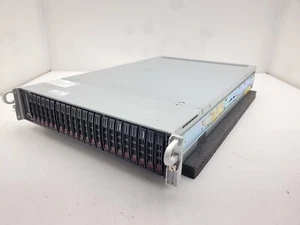 2U Server 24 Bay SFF X10DRU-i+ 4x NVMe 2x Intel E5-2630 V3 16 Core 128GB - Zdjęcie 1 z 23