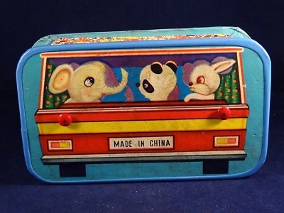 Ancien jouet musical accordéon carton enfant voiture made in china années 60  - Photo 1/4