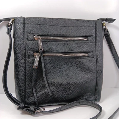 Bolso de mano Kenneth Cole Reaction All Access mini negro vegano sin cuero MM Foto 1 de 4