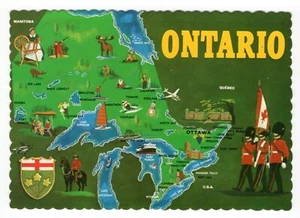 Vintage Unused Ontario Canada 4" x 6" Souvenir Postcard 1965 - Bild 1 von 2