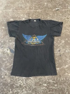 Vintage Aerosmith T Shirt Rock In A Hard Place 1982 Tour Screen Stars Sz Large - Picture 1 of 9