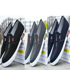 Bequeme Canvas Slipper Halbschuhe Herren weiches Stofffutter rutschfeste Gummisohle " - Bild 1 von 9