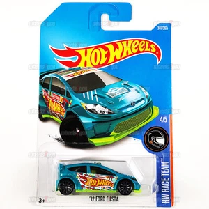 2017 Hot Wheels 12 FORD FIESTA #307 teal - HW Race Team 4/5 - 1:64 Mattel DVC25 - Bild 1 von 2