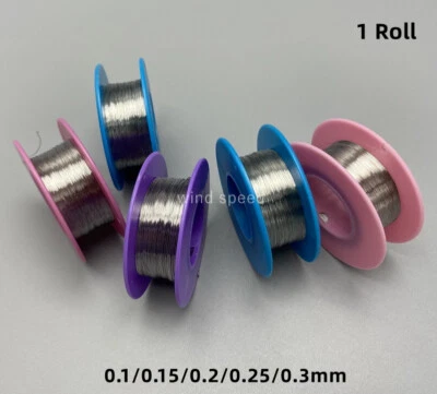 1× Dental Orthodontic Ligature Wire Round Spool Stainless Steel Wires 0.1-0.3mm - Image 1 of 4
