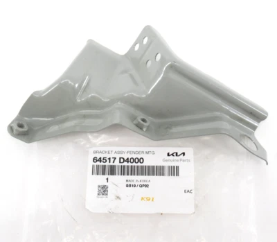 Genuine OEM Kia 64517 D4000 Driver LH Front Fender Bracket Assy 2016-2020 Optima - Image 1 of 4