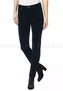 New Buffalo David Bitton Women's Mid-Rise Slim and Sculpt Skinny Cords NAVY 4/27 - Picture 1 of 4