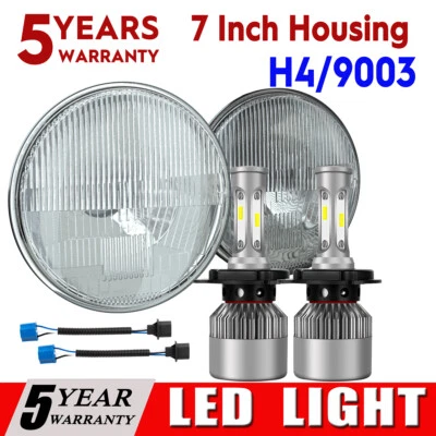 Faros LED de 7 pulgadas 2 piezas punto haz alto-bajo aptos para GMC C5000 C6000 C7000 1979-1990 Foto 1 de 4