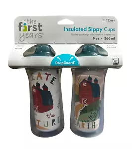 TOMY The First Years tazas aisladas para sorber - 9 oz - paquete de 2 - Imagen 1 de 2