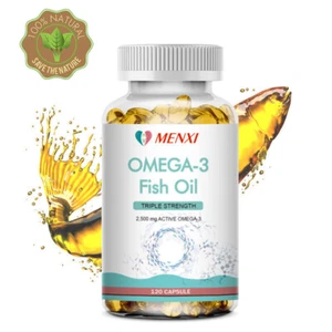 Deep Sea Fish Oil Capsules - Omega-3 EPA DHA - Brain & Cardiovascular Support - Picture 1 of 11