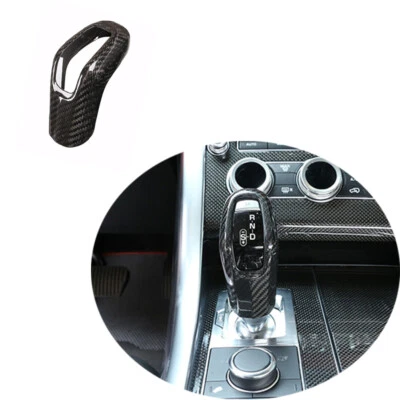 For Land Rover Range Rover Sport 2014-17 Real Carbon Fiber Gear Shift Knob Cover - Image 1 of 4