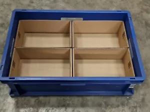 4er Einsatzbehälter aus Karton für 600 X 400cm EuroBox Kleinteilefächer - Bild 1 von 6