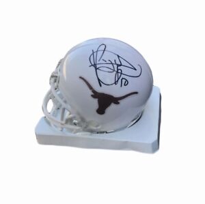 Vince Young Signed (05 Champs) Texas Longhorns Mini Helmet JSA
