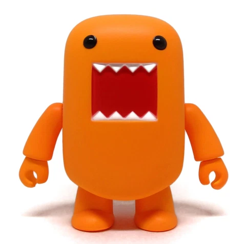 DOMO QEE Black Light Reactive Series NEON ORANGE 2" Mini Figure Toy2R Dark Horse Cover