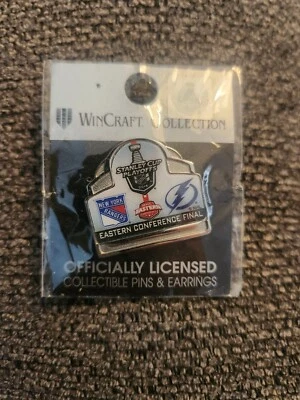 2015 NHL Stanley Cup Playoffs Eastern Conference Final NY Rangers/Lightning Pin - Image 1 of 2