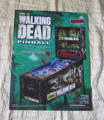 2014 STERN THE WALKING DEAD PREMIUM PINBALL FLYER - Image 1 of 2